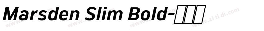Marsden Slim Bold字体转换